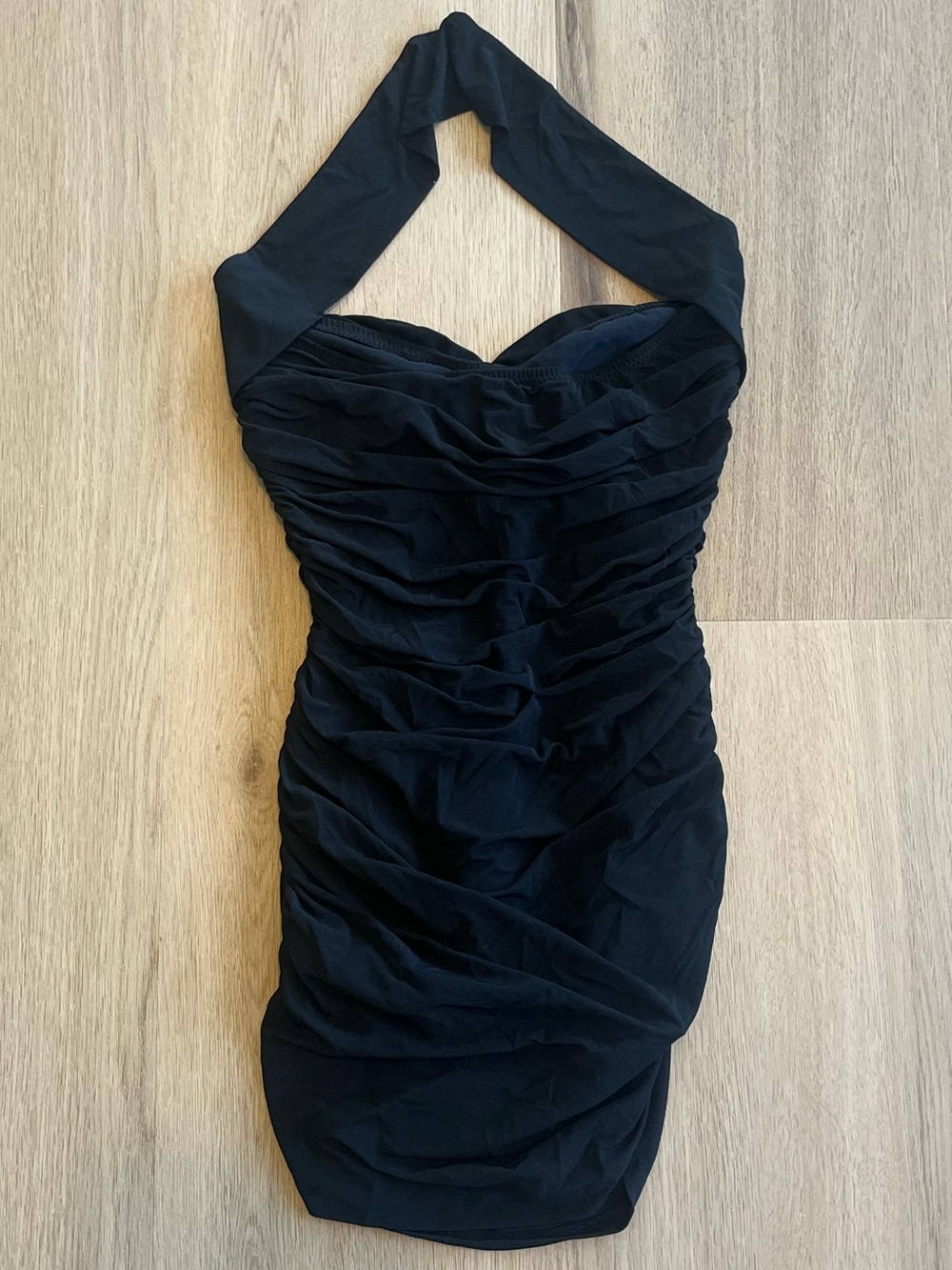 Norma Kamali Bill Mio Halter Neck One Piece Swimsuit in Black - Picture 7 of 9